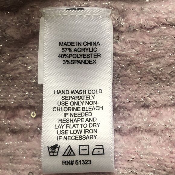 CeCe Women’s Pink Shimmer Sweater Size XL NWT - Picture 11 of 13